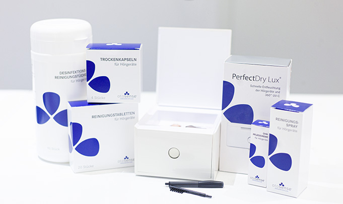 Hörgerät Pflegeprodukte von otosense